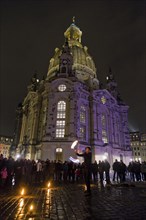 (Copyright Â© Sylvio Dittrich +49 1772156417) Christmas market on the Neumarkt at the Frauenkirche