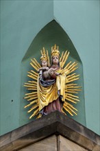 Statue of the Virgin Mary and Child Jesus, Bamberg, Upper Franconia, Bavaria, Germany, Europe