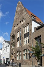 Bank building, pedestrian zone, Sonderborg, Syddanmark, Denmark, Europe