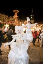 Artists at the Striezelmarkt in Dresden