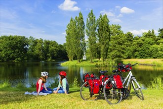 Elbe cycle path at Wörlitz Park