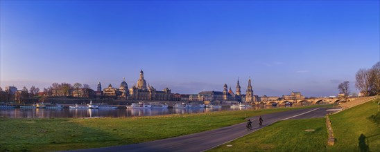 Dresden View of the Old Town in the Morning