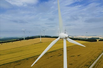 Voigtsdorf-Dorfchemnitz, wind farm on the Saidenberg mountain