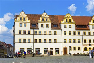 DEU Saxony Torgau Torgau town houses on the market square