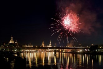 Breathtaking firework displays enchant the city skyline at night. Here is the big firework display