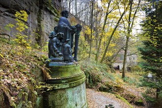 Richard Wagner monument in Liebethaler Grund