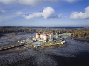 Moritzburg Baroque Palace with First Snow