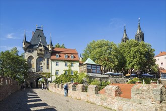 Meissen castle hill, gatehouse and castle cellar