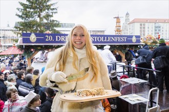 20th Stollen Festival at the Striezelmarkt in Dresden