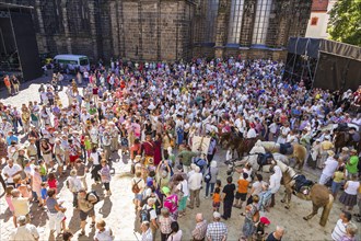 Settlers' procession at Albrechtsburg Castle