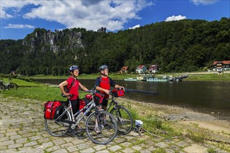 Elbe Cycle Path in Rathen