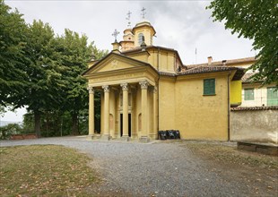 Church, Chiesa della Madonna delle Grazie, Cherasco, Province of Cuneo, Langhe, Piedmont, Italy,