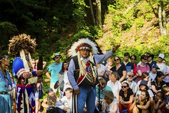 The Karl May Festival has been held every year since 1991 on a weekend in May in the Lössnitzgrund