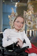 Wheelchair user in Meissen at Albrechtsburg Castle