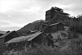 Historic Kennecott Copper Mine in the Wrangell, St. Elias National Park, Alaska, USA, North America