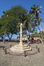 Monument in form of a column. Ciudad Velha. Cidade Velha. Santiago. Cabo Verde. Africa