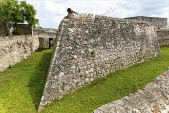 Spanish colonial fortification, Fort de San Felipe, Bacalar, Quintana Roo, Yucatan Peninsula,