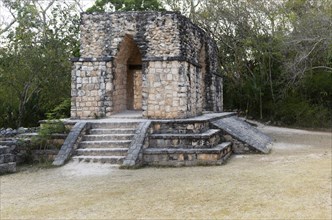 Mayan ruins at Ek Balam archaelogical site, near Valladoid, Temozon, Yucatan, Mexico, Central