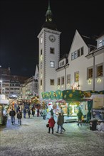 The Freiberg Christmas Market on the Obermarkt in front of the town hall