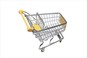 Small empty shopping trolley