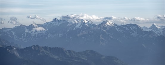 Dramatic mountain landscape, view from Hochkönig, Salzburger Land, Austria, Europe