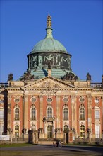 Park Sanssouci is part of the Potsdam palace park ensemble. The New Palace is a palace on the west