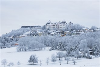 Augustusburg Hunting Lodge in the wintry Ore Mountains