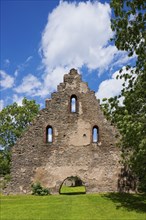 Altzella monastery. The bulk buildings on the other side of the mill race were used to store the