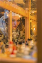 Young woman at the Striezelmarkt