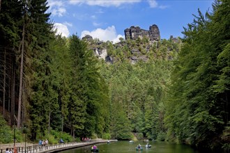 Amselsee in the Amselgrund in Rathen