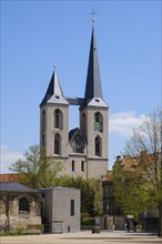 Cathedral treasury in front of the Martini Church, Bürgerkirche, Domplatz, Halberstadt, Harz