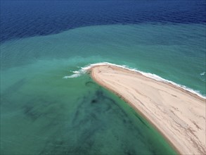 Aerial view, Cape Possidi, Kassandra, Chalkidiki, Greece, Europe