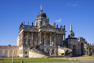 Park Sanssouci is part of the Potsdam palace park ensemble. Colonnade with Triumphal Gate