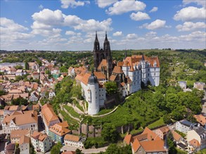 Albrechtsburg Castle, the Bishop's Palace and the Cathedral on the Burgberg in Meissen