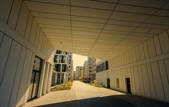 New buildings and housing at Anhalter Bahnhof, Berlin-Kreuzberg, Germany, Europe