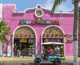 Fiesta Mexicana pharmacy and souvenir tourist shop, Isla Mujeres, Caribbean Coast, Cancun, Quintana