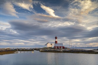 Tranoy Fyr Lighthouse, Tranoy Fyr, Hamaroy, Ofoten, Vestfjord, Nordland, Norway, Europe