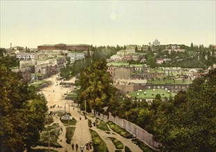 View of the University, Kiev, Russia, Ukraine, c. 1890, Historic, digitally enhanced reproduction