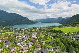 St. Gilgen am Wolfgangsee, aerial view, Salzkammergut, Flachgau, Salzburg