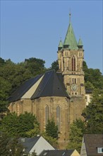 Late Gothic St. Katharinen Church, Saint, Annaberg-Buchholz, Middle Ore Mountains, Erzgebirge,