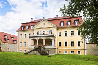 Ammelshain Castle in Naunhof, the stately manor was built in 1723 as a castle-like Baroque building