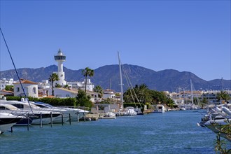 Marina, Empuriabrava, Gulf of Roses, near Girona, Catalonia, Costa Brava, Spain, Europe