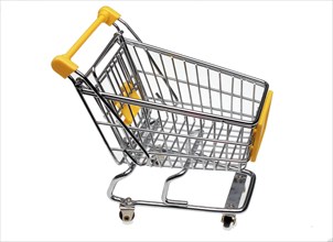 Small empty shopping trolley