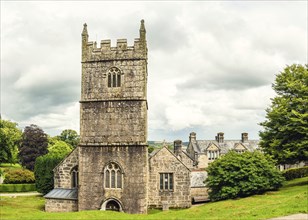 Church in Lanhydrock House and Garden, Bodmin, Cornwall, England, UK