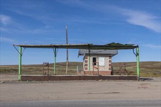 Remote gas station, eastern Kazakhstan