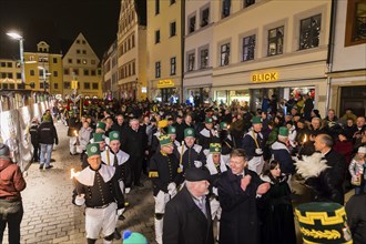 Miners pay their respects on the Schlossplatz