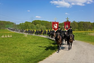 Every year at Easter there are about 5 processions in Lusatia, each with about 200 riders. The