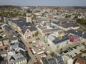 Market place with town hall