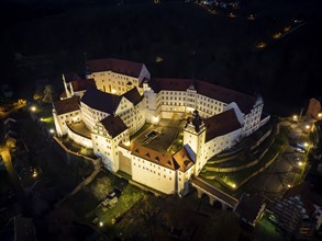 Colditz Castle by night