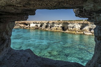 Sea Caves, coast with cliffs and caves near Agia Napa, Cyprus, Europe